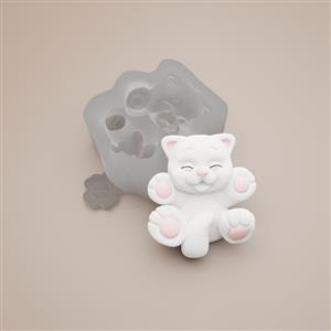 Силиконовая форма - улыбающийся кот